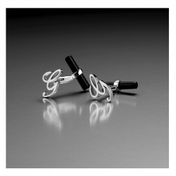 Gemelli Con Scatola Regalo Gemelli Da Camicia Uomo - Design Drone In Ottone Nero E Argento Regalo Formale Maschile