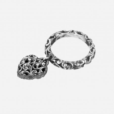 Anello Maria e Luisa in argento | De Wrachien Gioielli