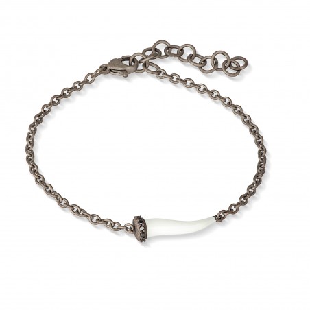 Bracciale Mano J LUCKY HORN CHBRT5BBRKSMBIANCO | De Wrachien Gioielli