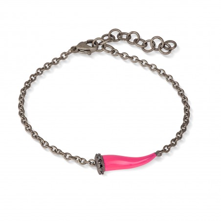 Bracciale Mano J LUCKY HORN CHBRT5BBRKSMFUCSIA | De Wrachien Gioielli