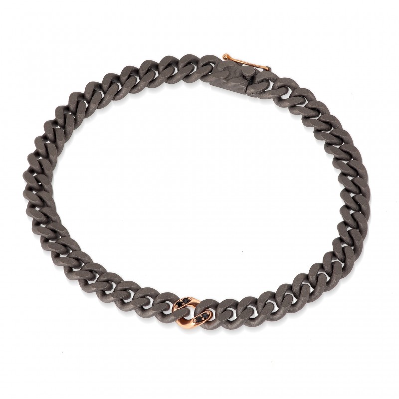 BRACCIALE GROUMETTE IN TITANIO Mano J GROUBRTRGBSN | De Wrachien Gioielli