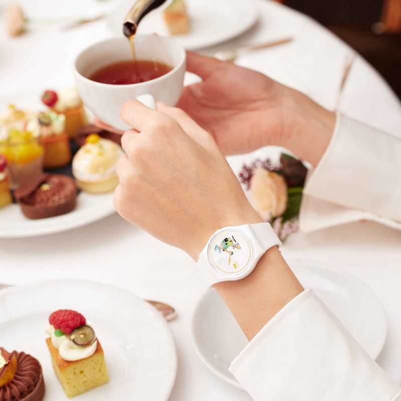 Orologio Swatch HOW MAJESTIC GZ711 Queen's Elizabeth II Platinum