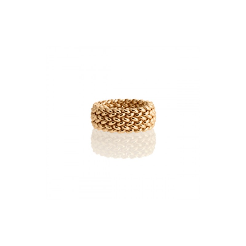 ANELLO CHICCO DI RISO ARGENTO DORATO SMALL ANELLO CHICCO DI RISO ARGENTO DORATO SMALL