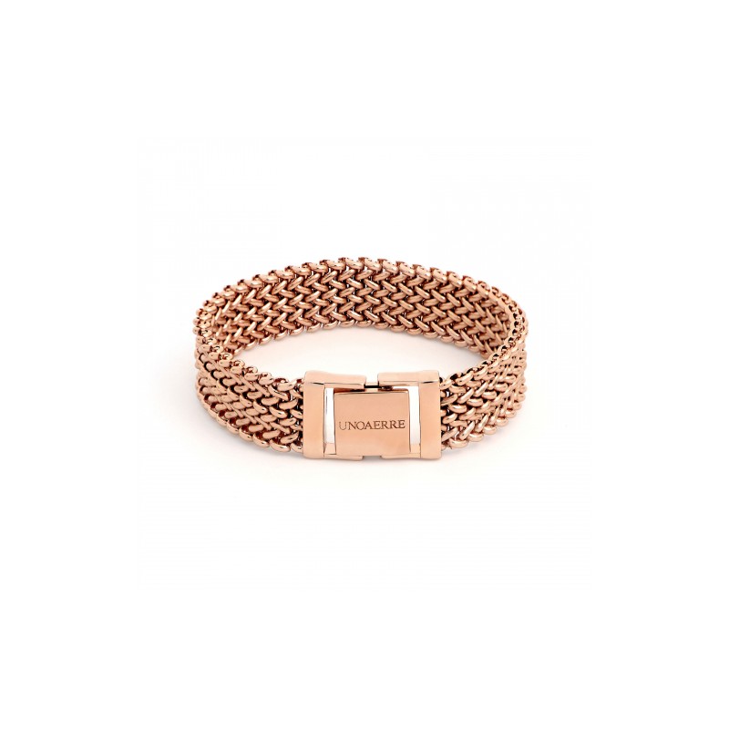 BRACCIALE CHICCO DI RISO IN BRONZO DORATO ROSA BRACCIALE CHICCO DI RISO IN BRONZO DORATO ROSA