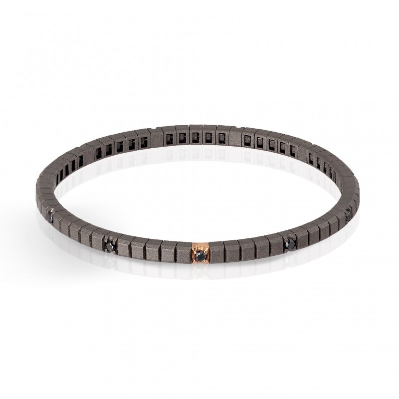 Bracciale Mano J in titanio e diamanti TENBRT11BRGBR5PT | De Wrachien Gioielli Bracciale Mano J in titanio e diamanti TENBRT11BRGBR5PT | De Wrachien Gioielli