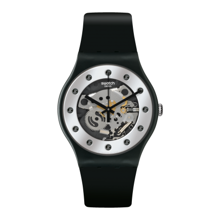 Orologio Swatch New Gent SILVER GLAM AGAIN SO29B109 | De Wrachien Gioielli