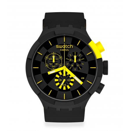 Orologio Swatch Big Bold Chrono CHECKPOINT YELLOW SB02B403 | De Wrachien Gioielli