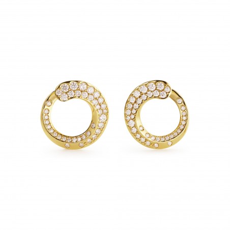 Orecchini in oro e diamanti Crivelli LIKE | De Wrachien Gioielli