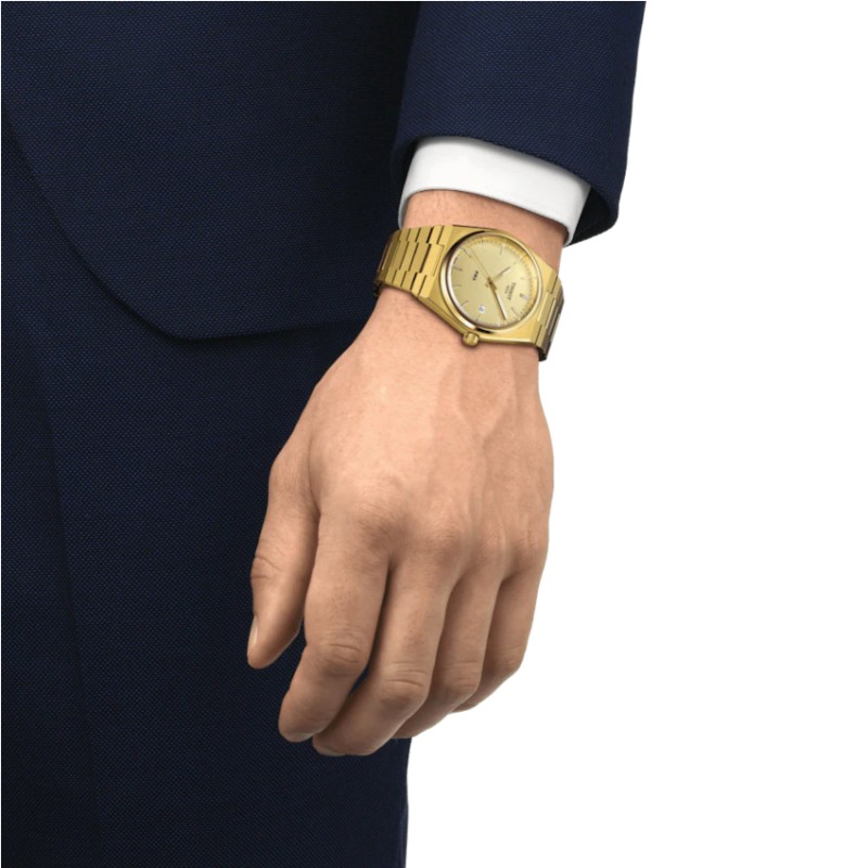 Orologeria Majer | Orologio TISSOT PRX Dorato T1374103302100 - Foto 2