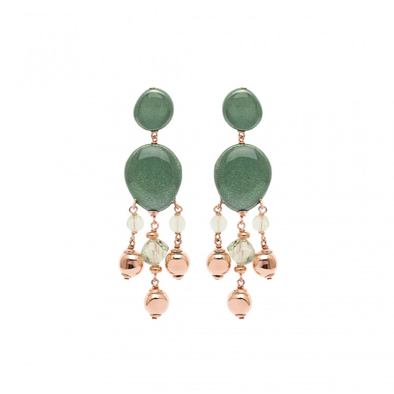 Orecchin in argento Rosso Prezioso RIVER NIAGARA | De Wrachien Gioielli