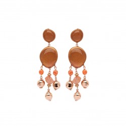 Orecchin in argento Rosso Prezioso RIVER NIAGARA | De Wrachien Gioielli