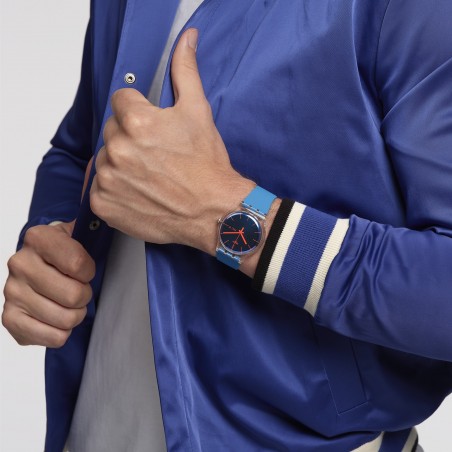 Orologio Swatch New Gent POLABLUE SO29K702 | De Wrachien Gioielli